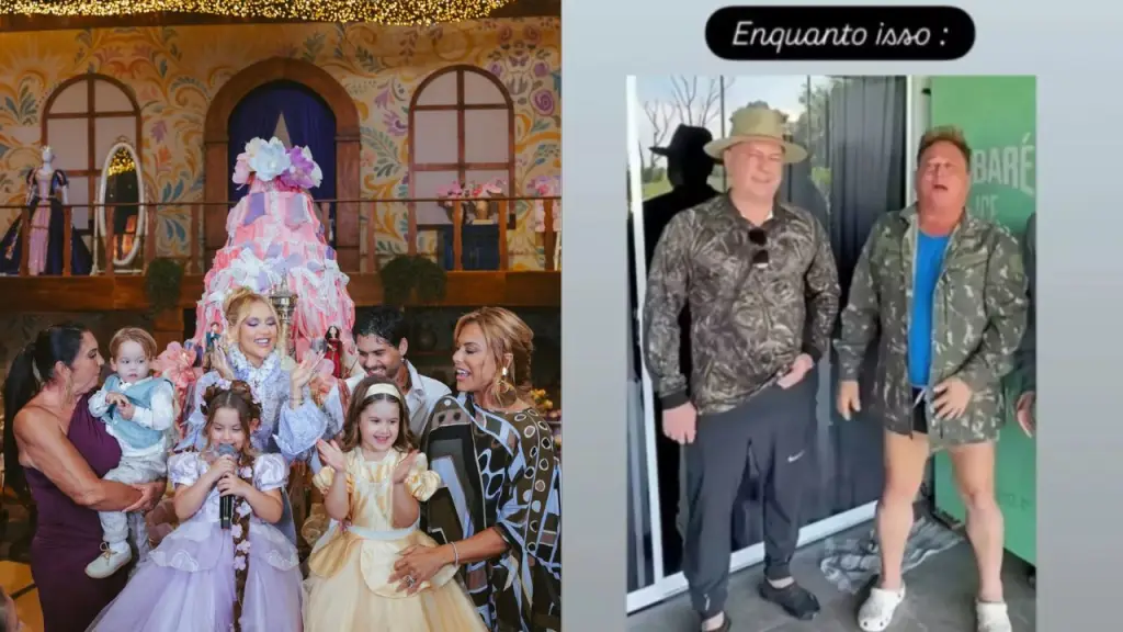 Pescaria em vez de festa: Leonardo falta ao aniversário de Maria Flor e Poliana Rocha mostra onde ele estava