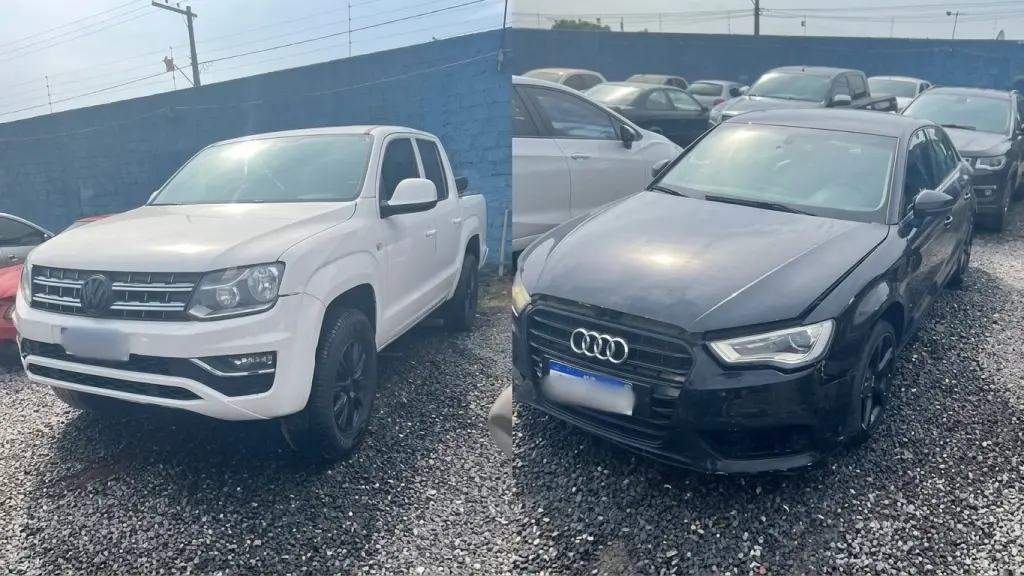 Amarok e Audi A3 são alguns dos carros disponíveis em leilão do TJGO.