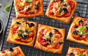 pizza com massa de pastel