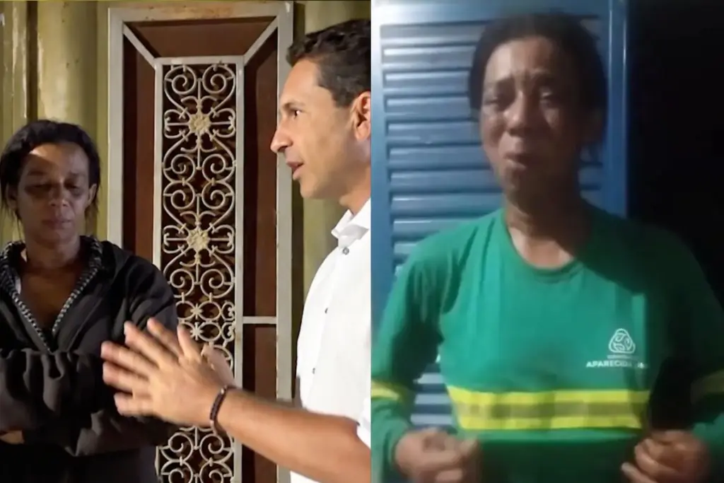 Leandro Vilela visitou Valdetina Santos após a denúncia de discriminação no transporte coletivo de Aparecida de Goiânia. (Foto: Reprodução/Redes sociais)