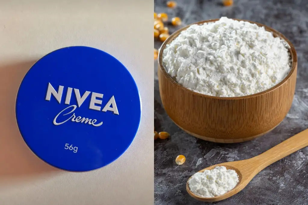nivea com amido de milho