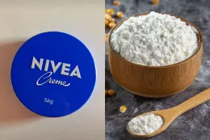 nivea com amido de milho