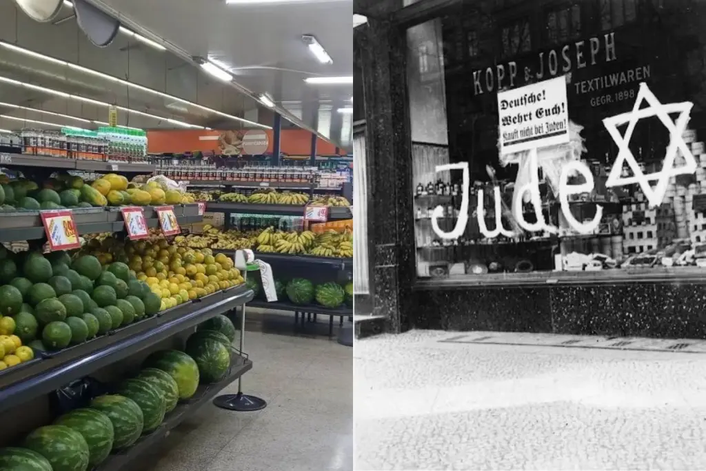Rede de supermercados em Goiás usa imagem do nazismo para questionar boicote a empresas apontadas como petistas