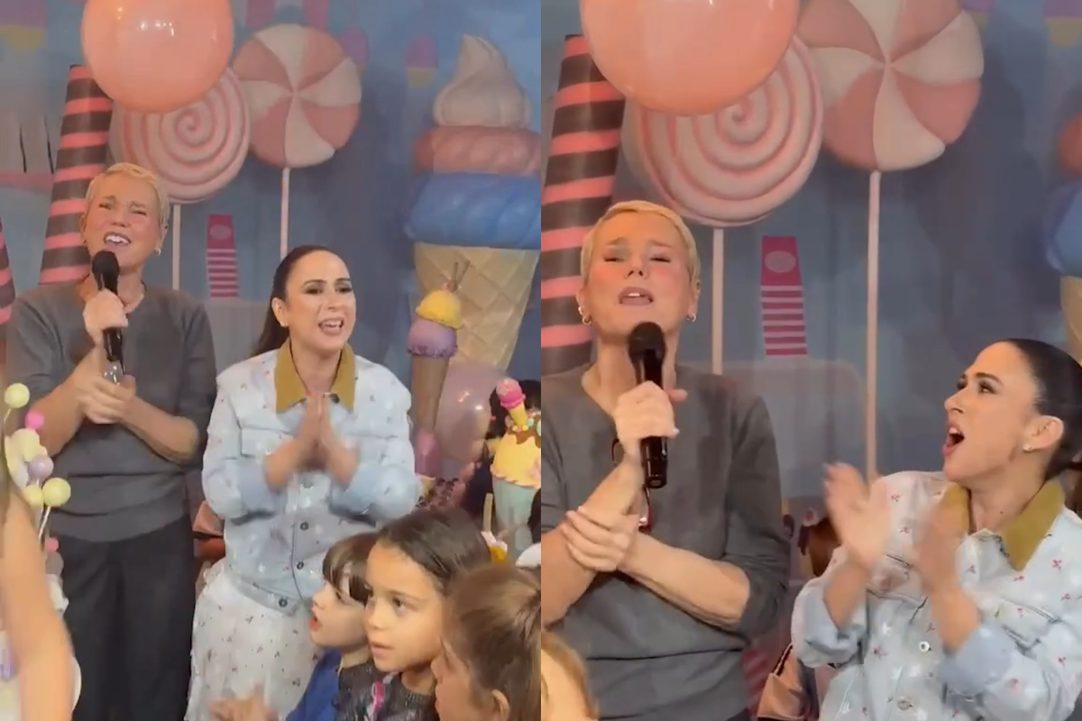 Tata Werneck se surpreende com presença de Xuxa em festa da filha