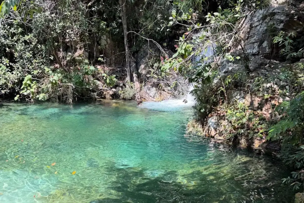 Cachoeira Santa Bárbara, Cavalcante, GO.