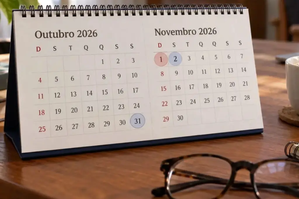 Com o feriadão caindo na segunda-feira, dia 02, veja quando será o quinto dia útil de novembro