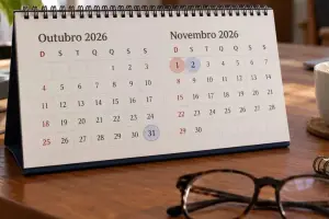 Com o feriadão caindo na segunda-feira, dia 02, veja quando será o quinto dia útil de novembro